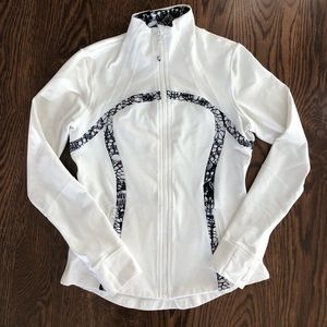 Lululemon Define Jacket white black glacier lace